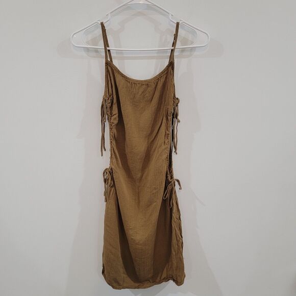 Forever 21 Womens Mini Bodycon Dress Size Small Fairy Brown - Picture 1 of 8